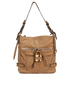 Paddington Shoulder Bag, &pound;260, Handbags, Beige, Leather, Front view